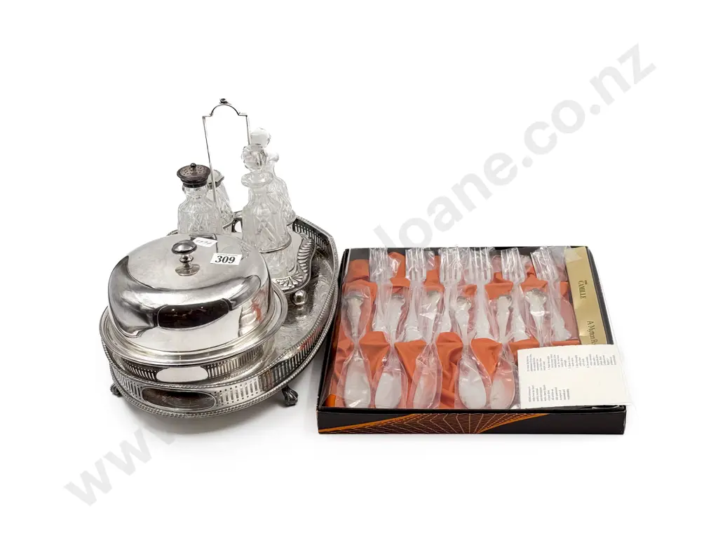 Boxed Cutlery and Assorted S/P Together With Glass Cruet Set Image 1++