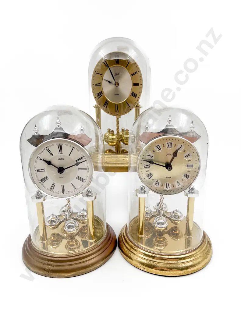 Three Dome Cased Clocks Image 1++