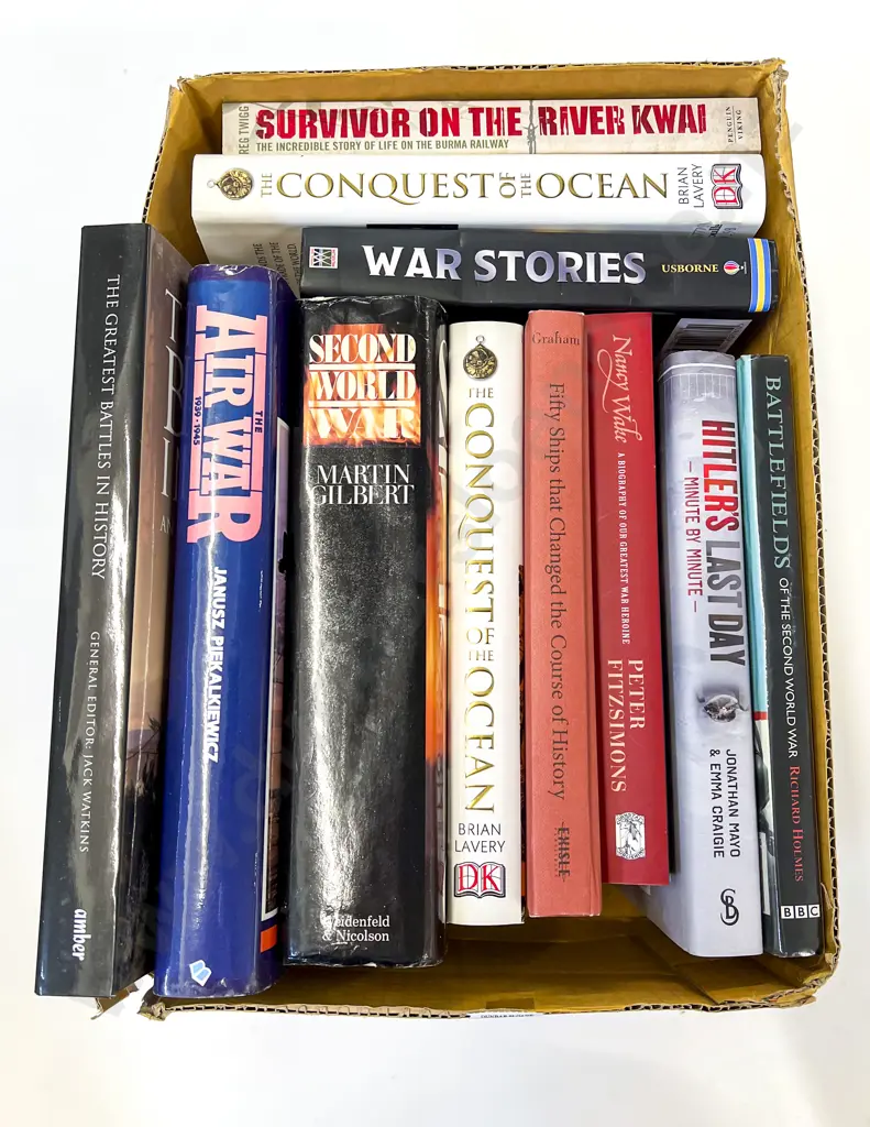 Box of Assorted Military Reference Volumes Image 1++