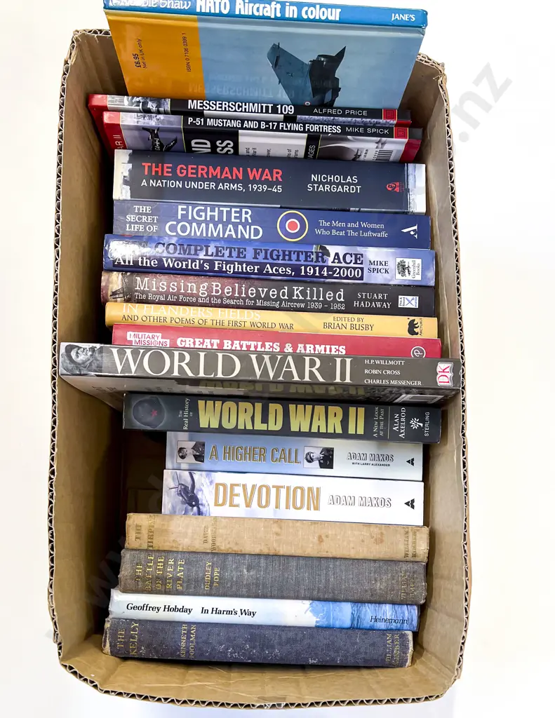 Box of Assorted War Reference Volumes Image 1++