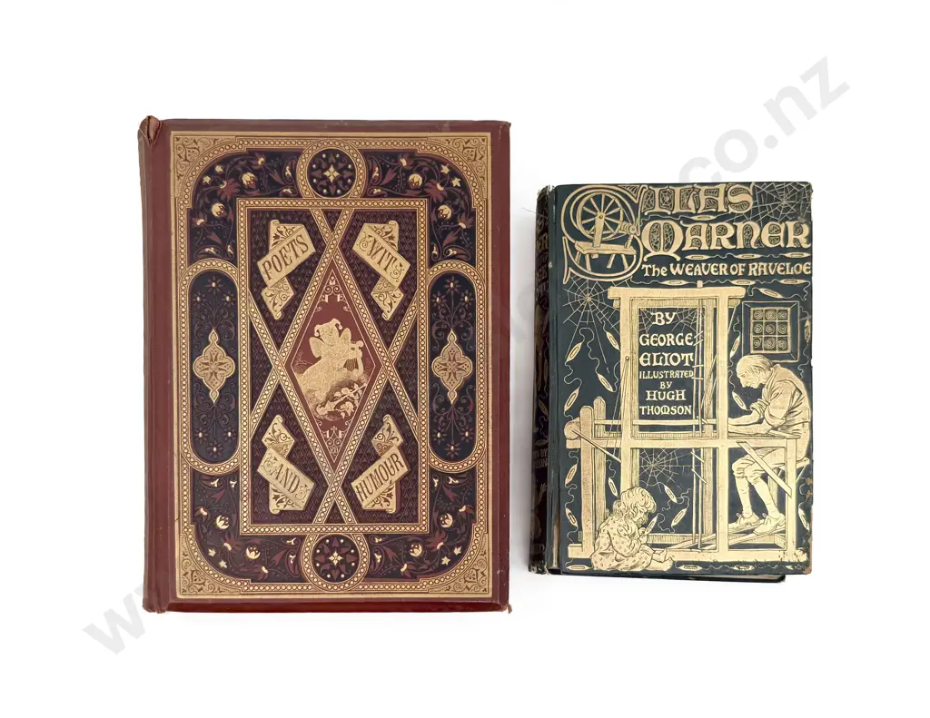 "Silas Marner"  by George Eliot (Illustrated) together with "Poets Wit and Humor" Image 1++