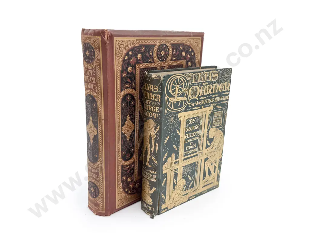 "Silas Marner"  by George Eliot (Illustrated) together with "Poets Wit and Humor" Image 1++