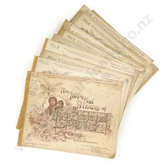 The Imperial Album of New Zealand Scenery Volumes 1 - 15 etc