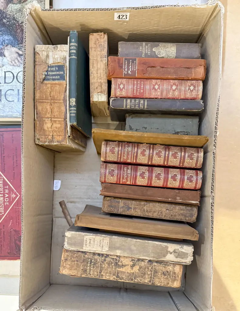 Box Qty of Assorted Vintage Books Image 1++
