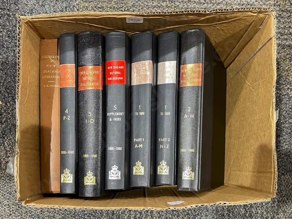 Assorted Volumes of NZ National Bibliographies Image 1++