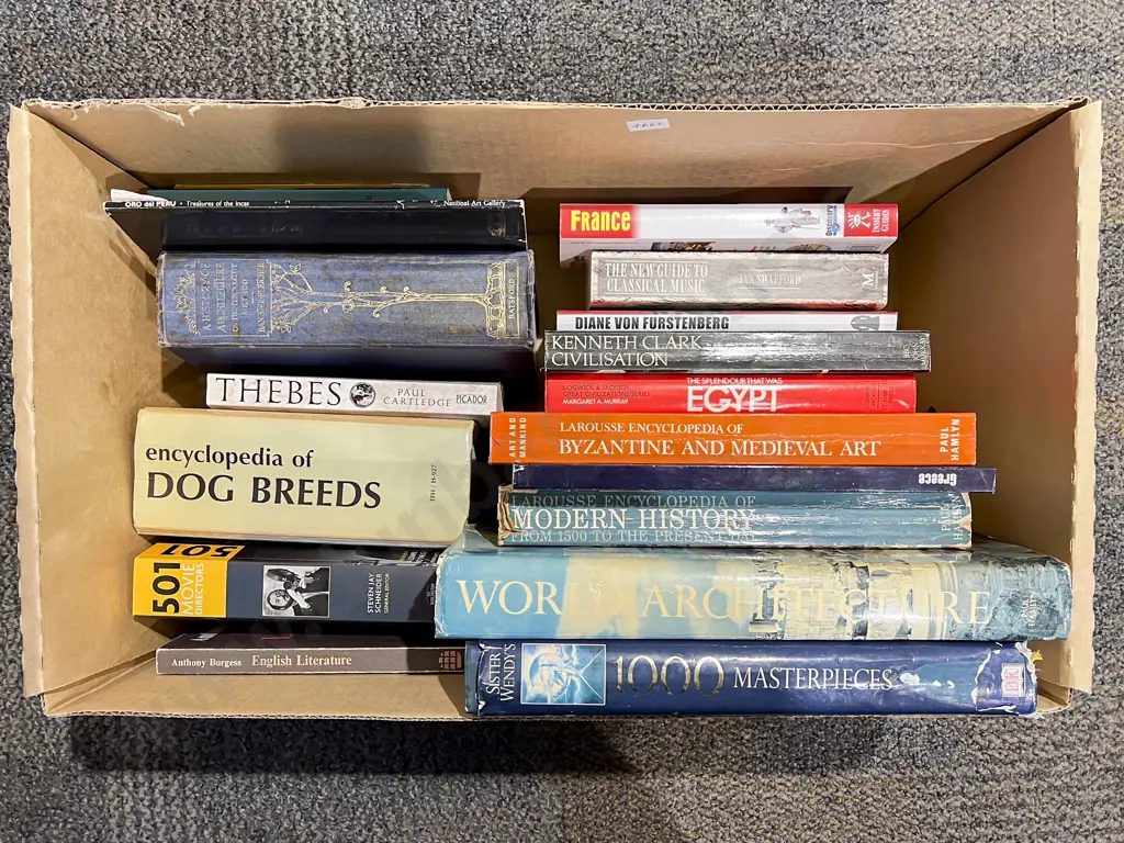 Box Qty of Assorted Books Image 1++