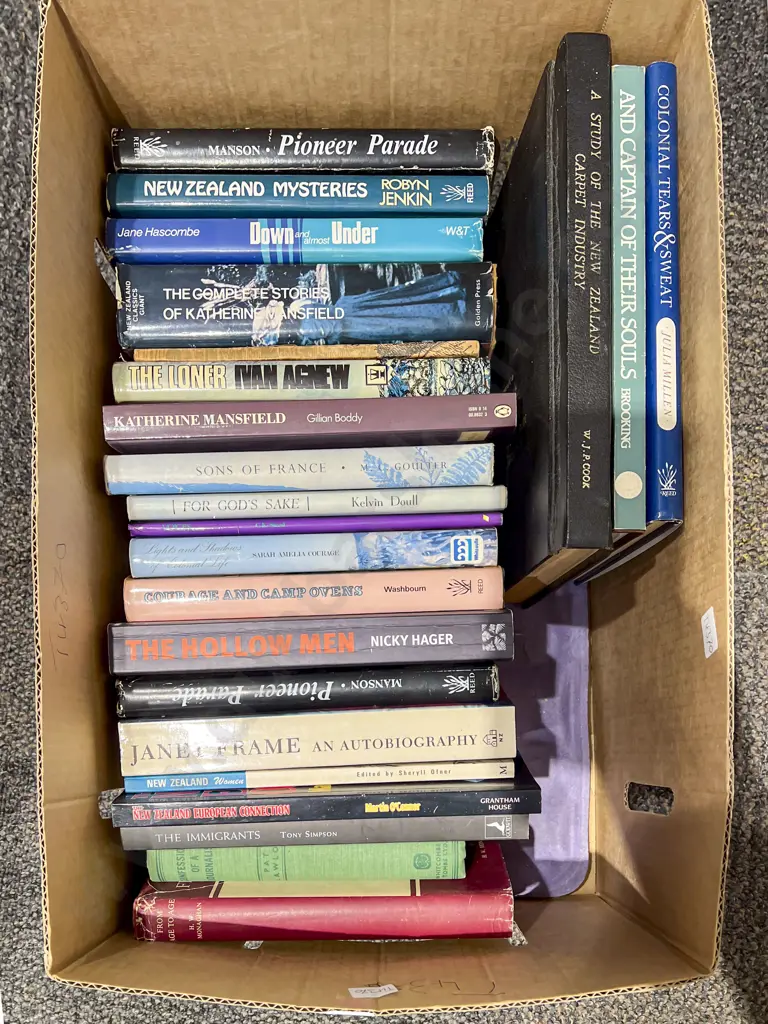 Box of Assorted Books including NZ Reference Image 1++