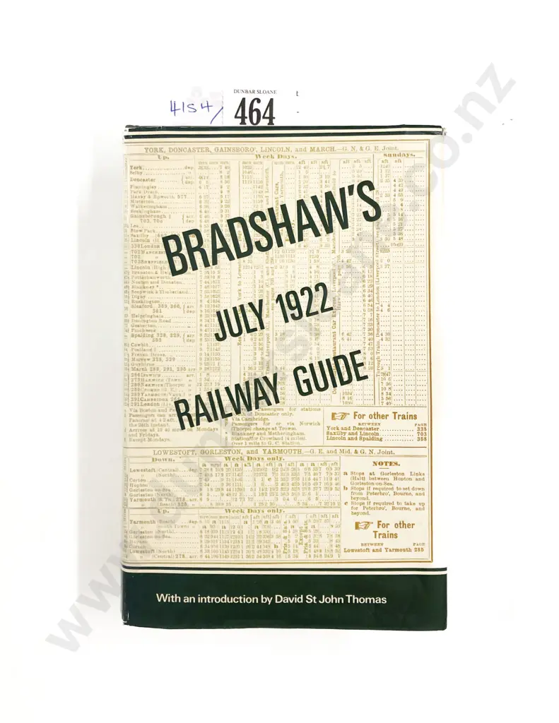 Railway: Bradshaw's July 1922 Railway Guide Image 1++