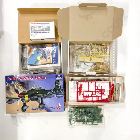 Various Small and Component Model Plane Kits (opened)