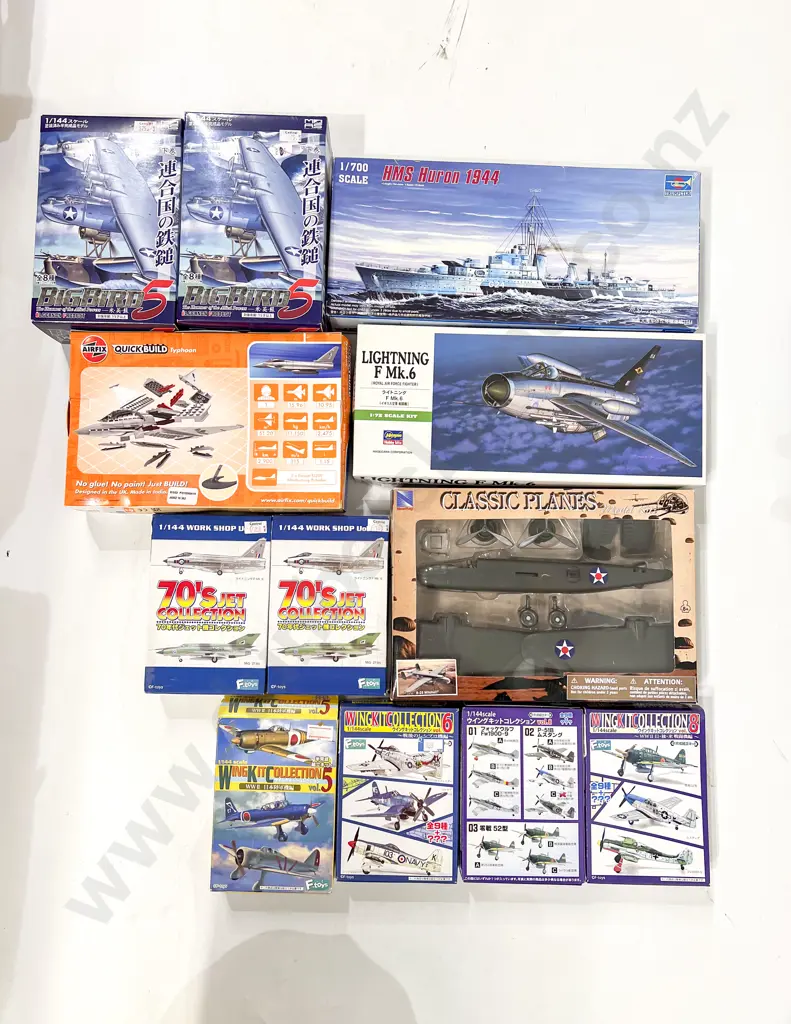 12 Unopened Plane Model Kits Image 1++