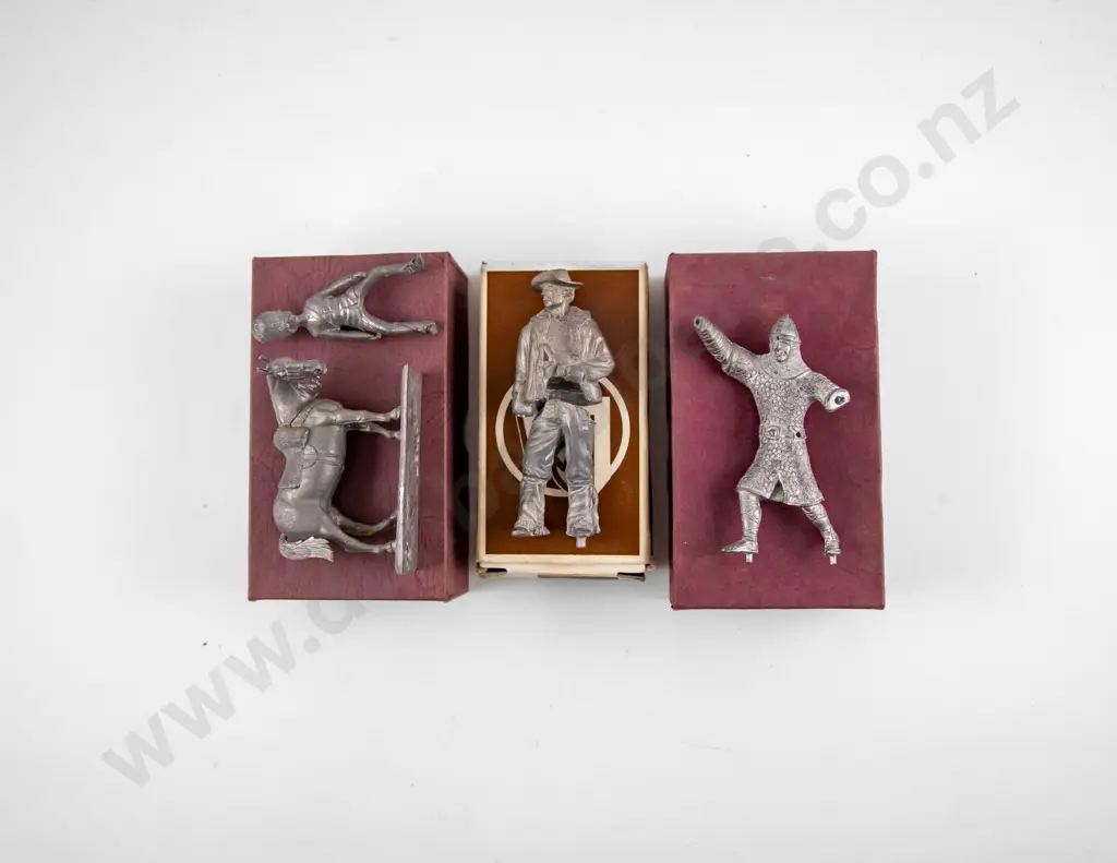 Ten Boxed Mixed Manufacture White Metal Assorted Soldier Casting Kits Image 1++