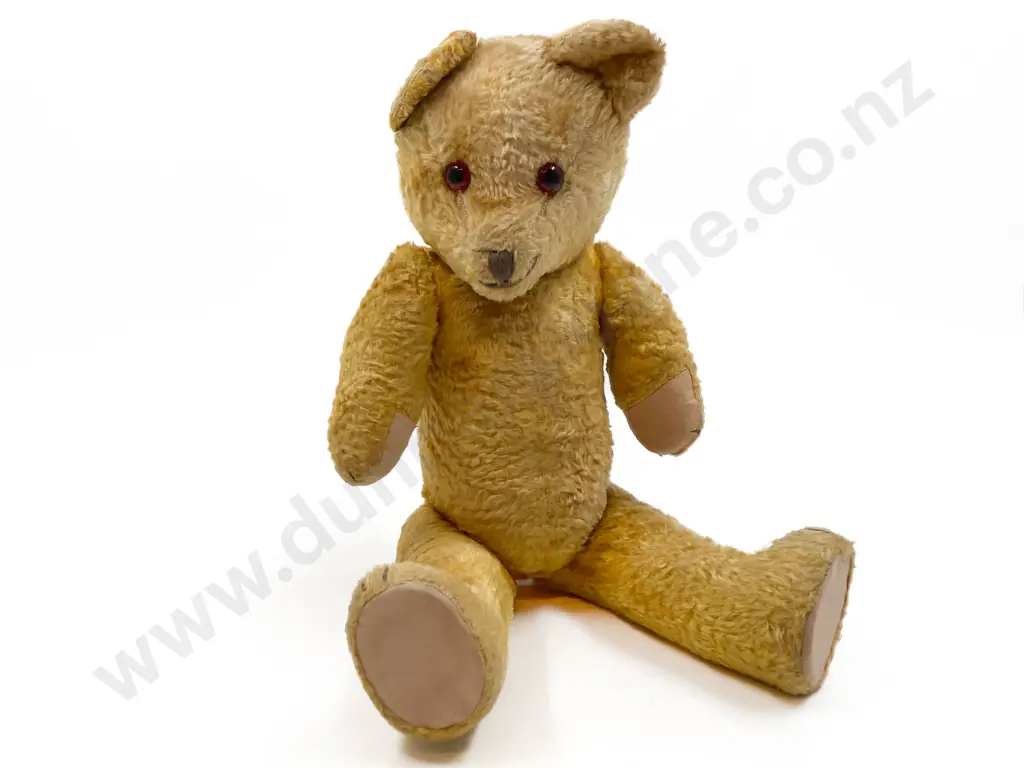 Vintage Straw Filled Teddy Bear 40cm Image 1++