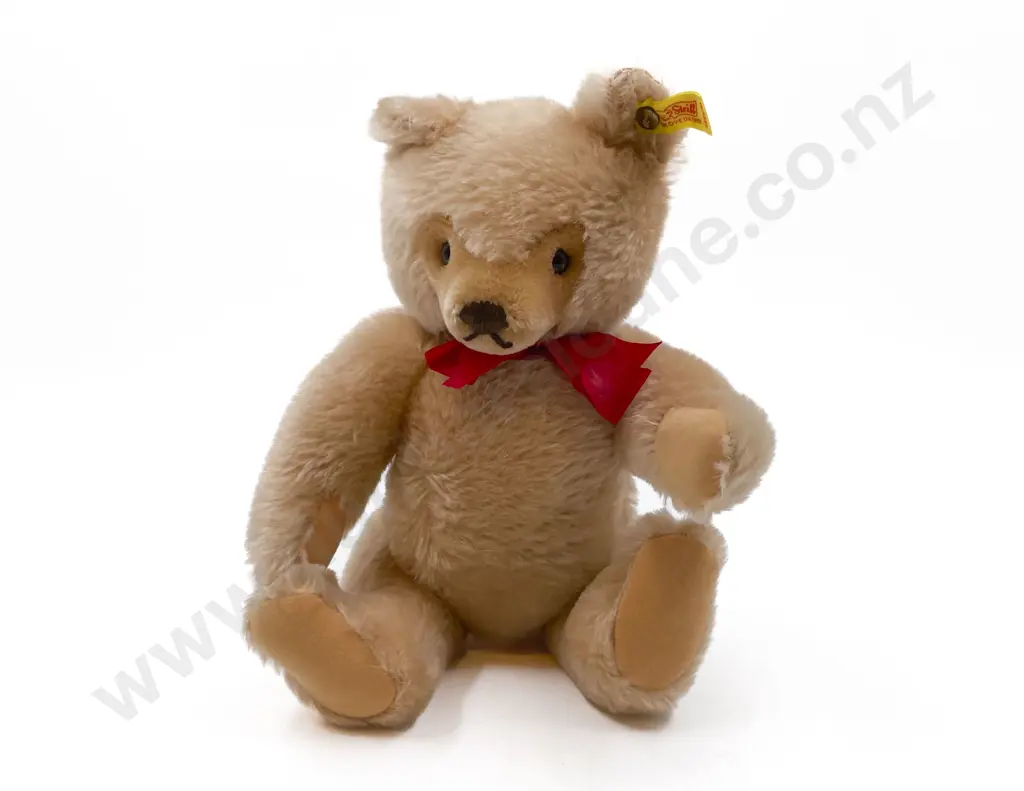 Modern Steiff Teddy Bear with Button and Ribbon 30cm Image 1++