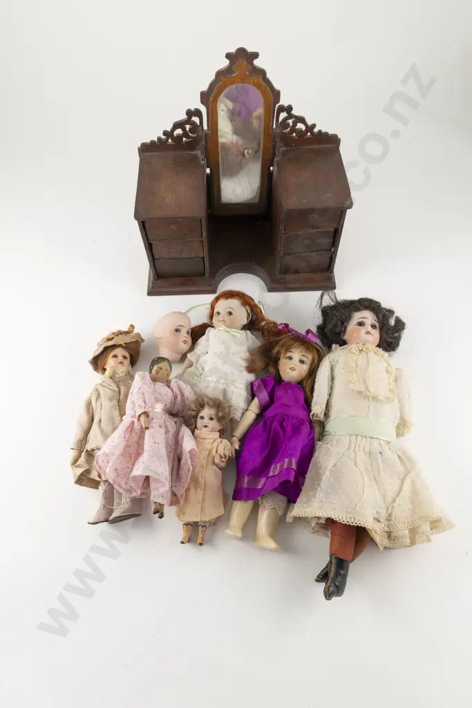 Five Small Bisque Dolls on New Bodies Image 1++