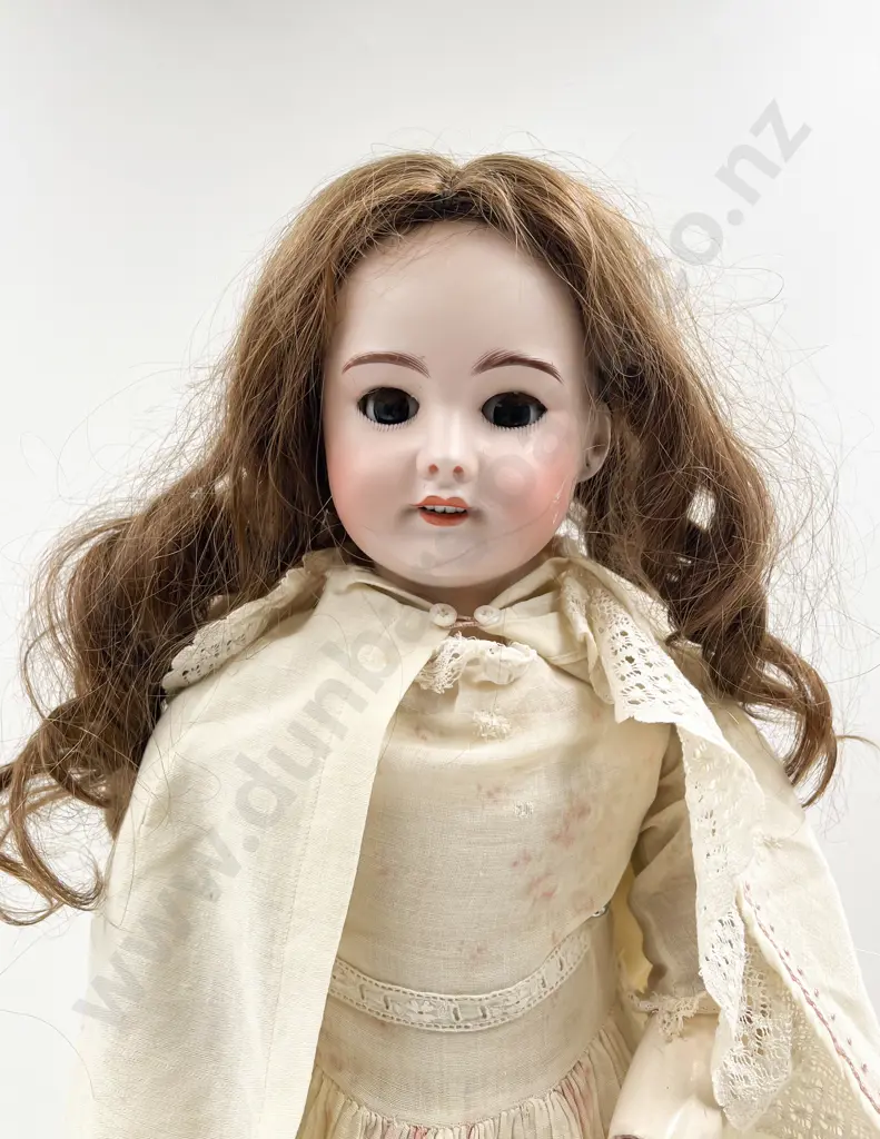 SFBJ Bisque Doll with three hand crafted character dolls all with some faults Image 1++