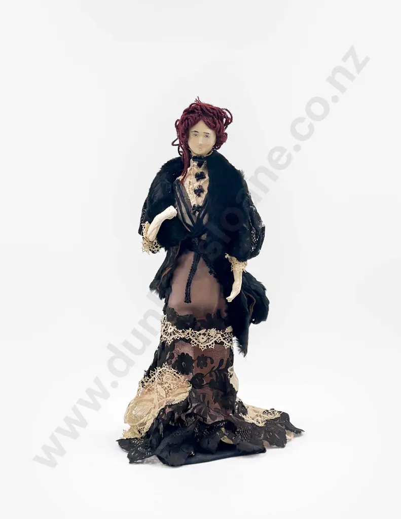 SFBJ Bisque Doll with three hand crafted character dolls all with some faults Image 1++