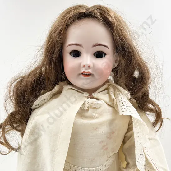 SFBJ Bisque Doll with three hand crafted character dolls all with some faults