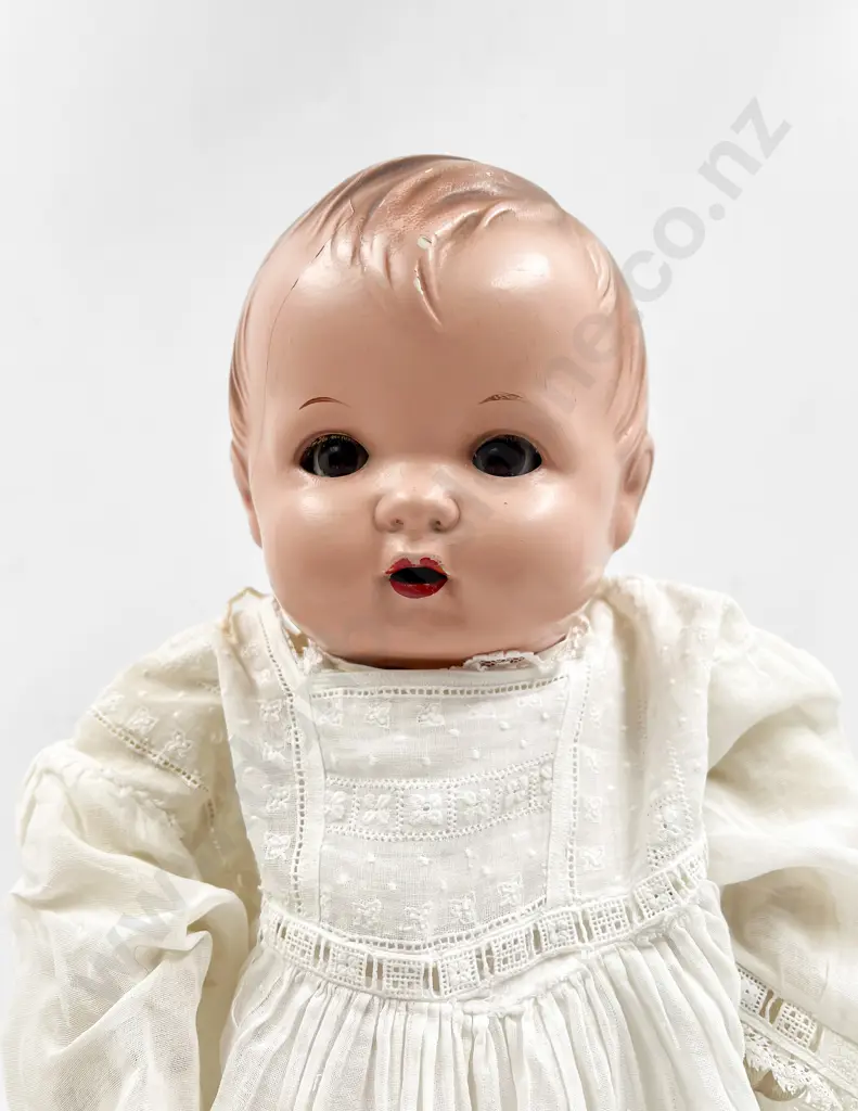 German All Composition Doll and AM Baby Image 1++