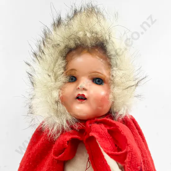 German All Composition Doll and AM Baby