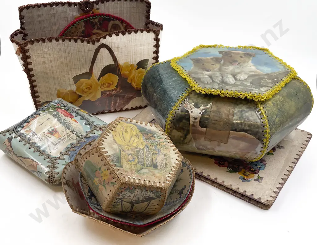 Collection of Pre War Papercraft Boxes Image 1++
