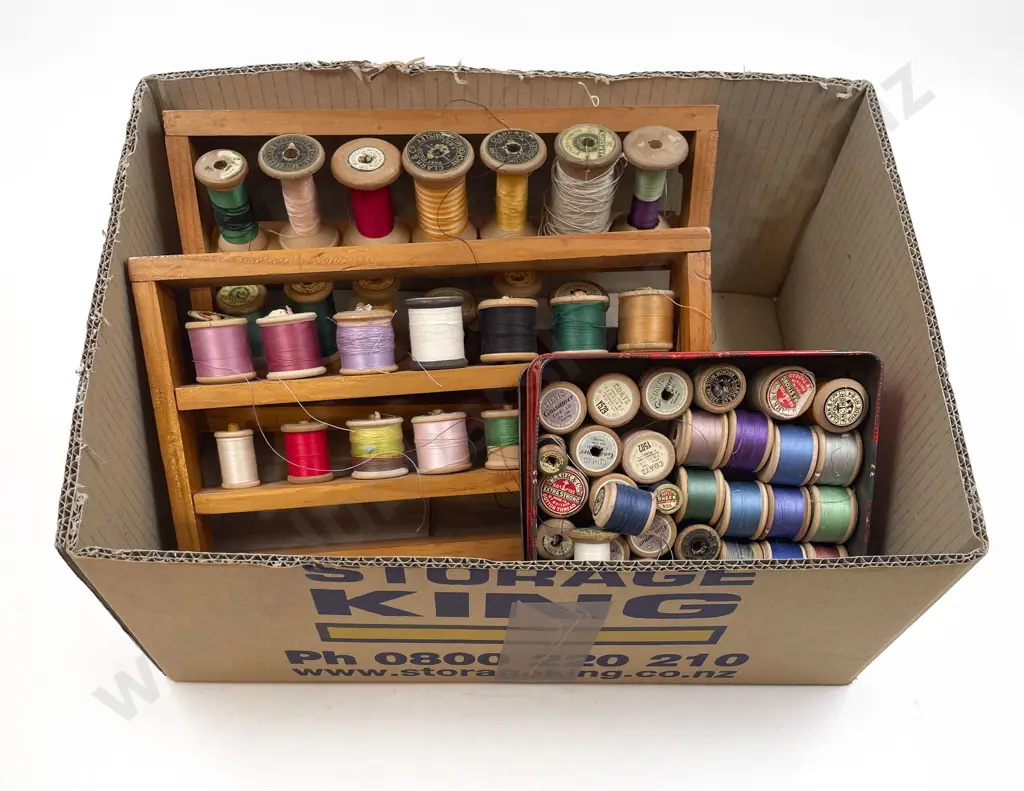 Quantity of Wooden Used Cotton Reels Image 1++