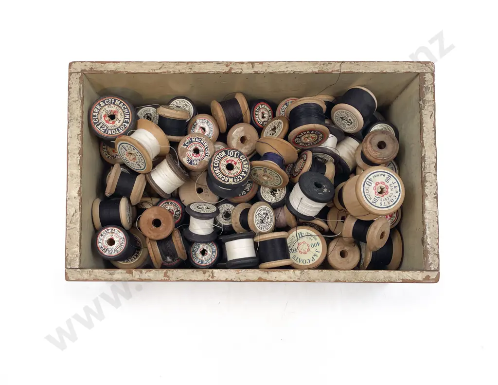Quantity of Wooden Used Cotton Reels Image 1++