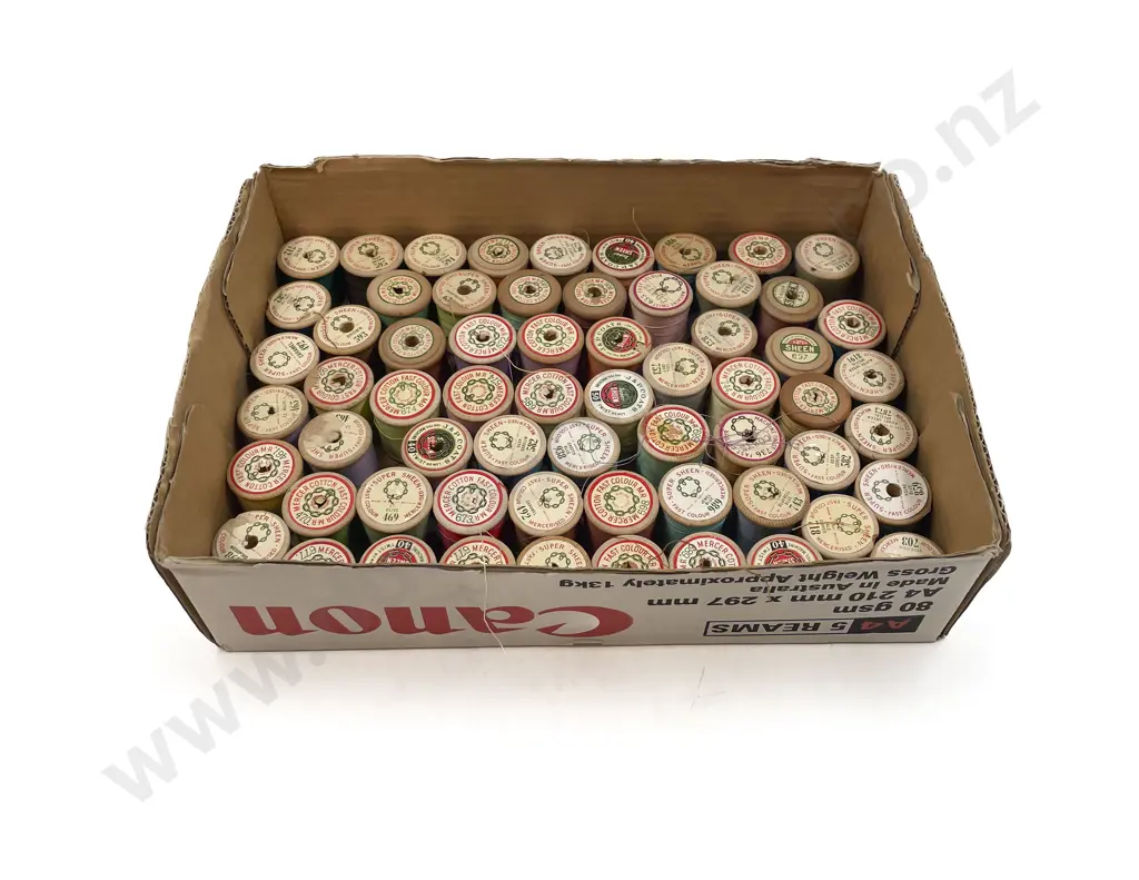 Quantity of Wooden Used Cotton Reels Image 1++