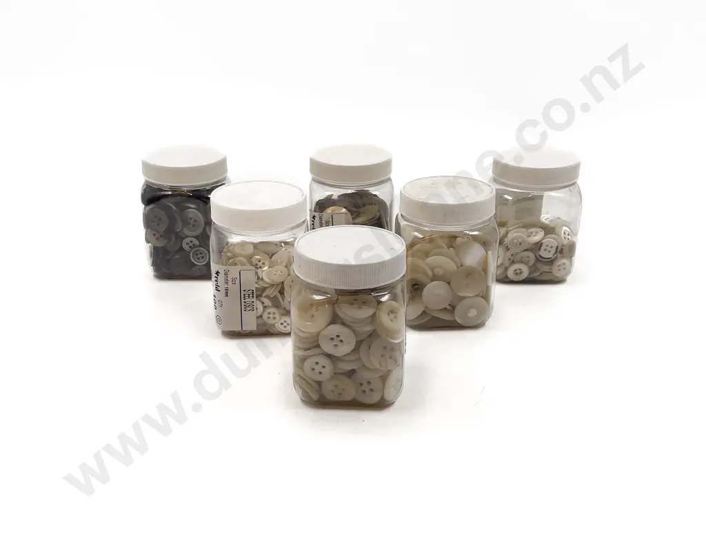 Quantity Black & White Shell Buttons Image 1++