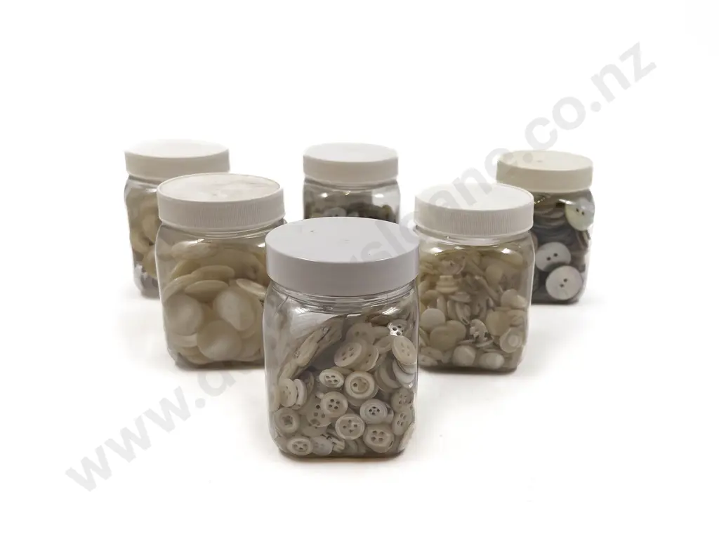 Quantity Black & White Shell Buttons Image 1++