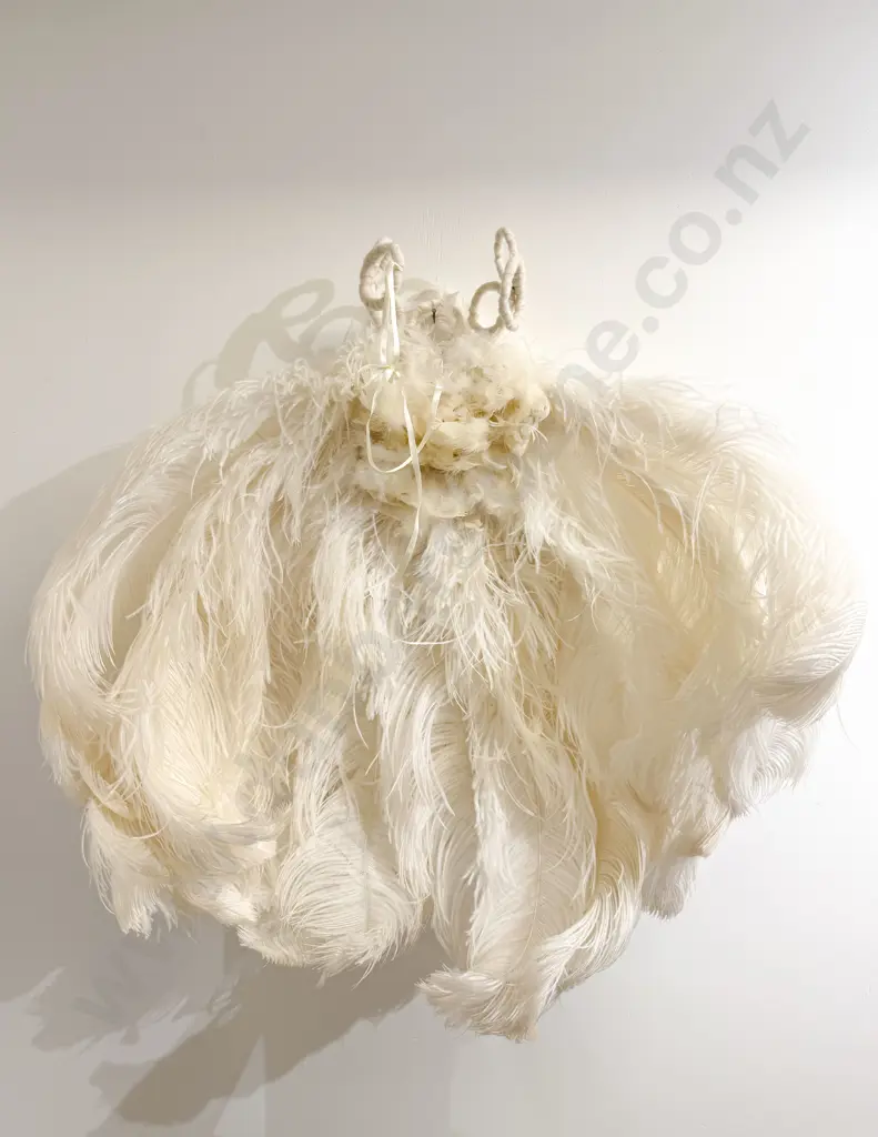 Vintage Ostrich Feather Show Girl Headress Image 1++