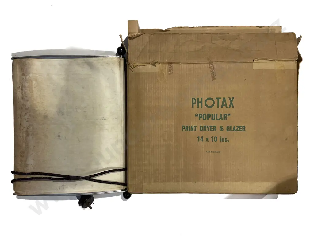 Cased Photo Enlarger together with Boxed "Photax" Print Dryer & Glazer Image 1++