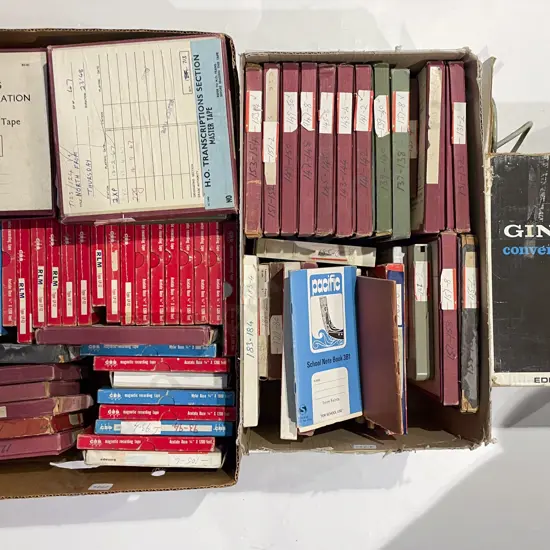 Boxed Film Editor with Large Qty of Assorted Boxed Reels Etc