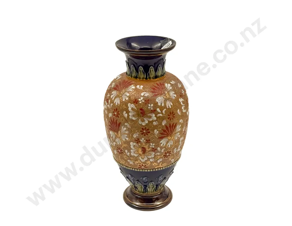 Large Doulton Lambeth Slaters Patent Vase Image 1++