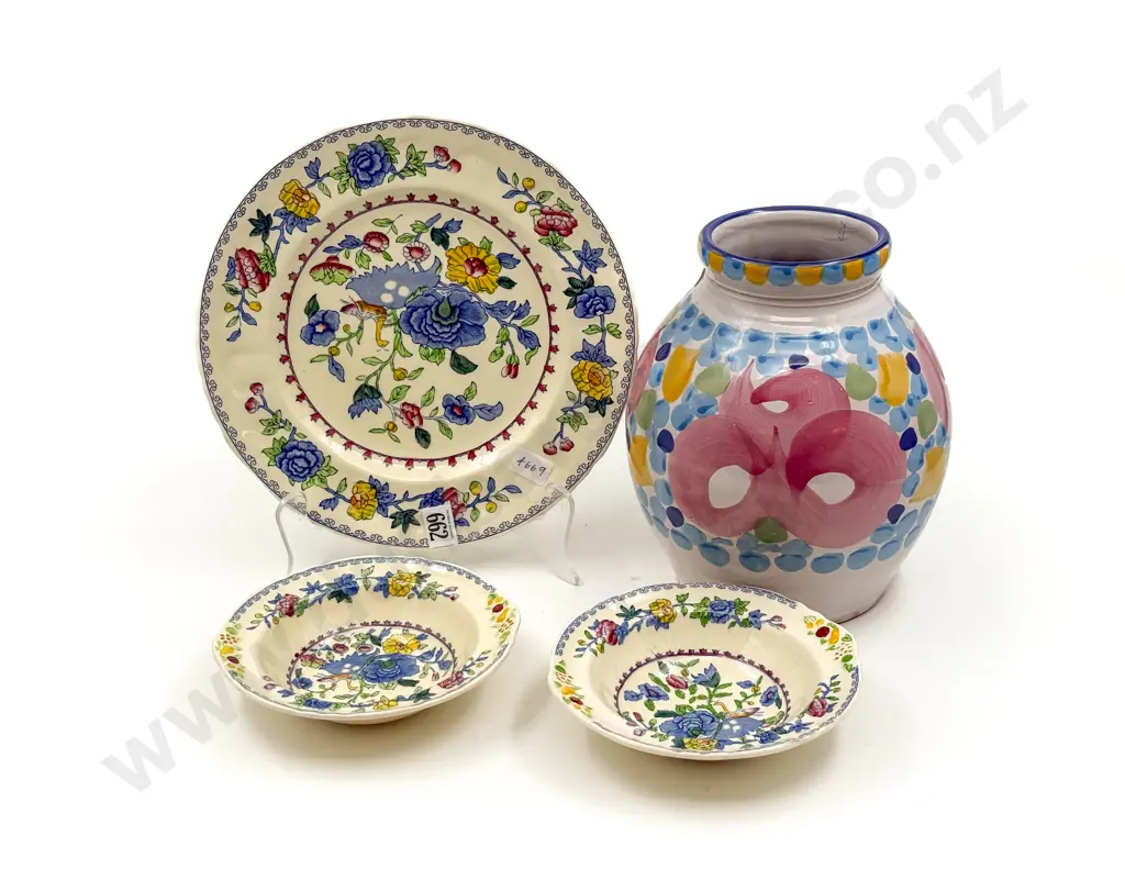 Three Pieces of Mason's Regency China and Other Vase Image 1++