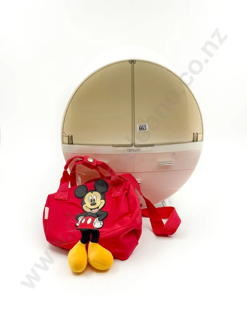 Asujei Cosmetic Display Together with Mickey Mouse Bag Image 1++