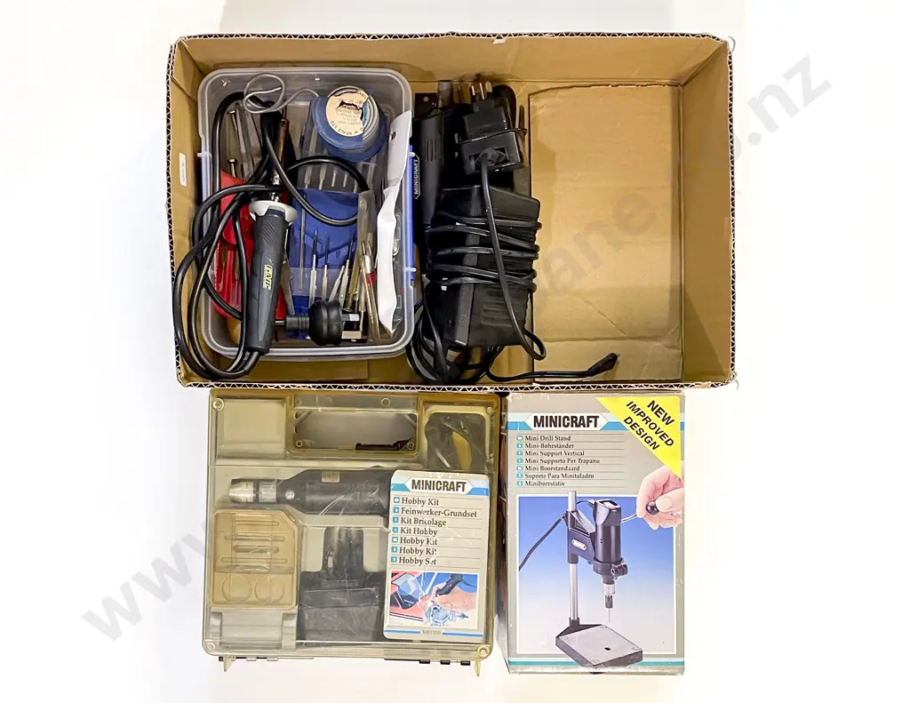 Boxed Minicraft Hobby Kit and Assorted Tools etc Image 1++