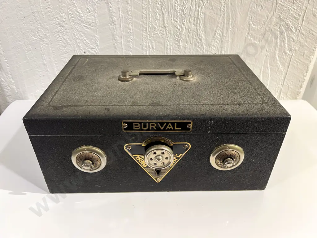 Vintage Burval Combination Lock Box Image 1++