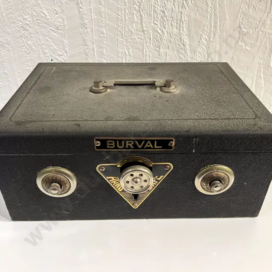 Vintage Burval Combination Lock Box