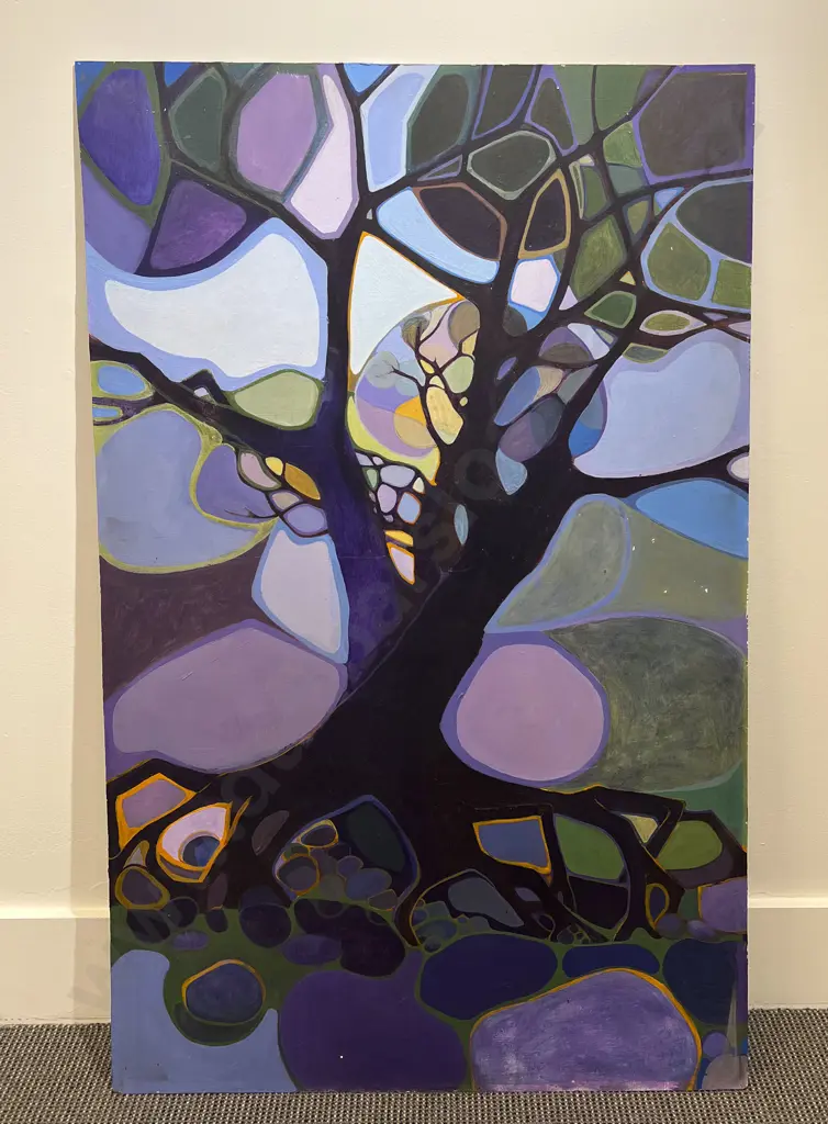 Lesley Mayes - Untitled - Acrylic on Board (a/f) Image 1++