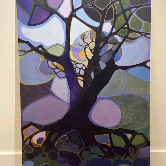 Lesley Mayes - Untitled - Acrylic on Board (a/f)