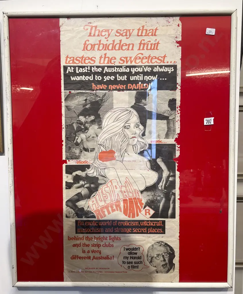 Framed Australian Erotica Poster Image 1++