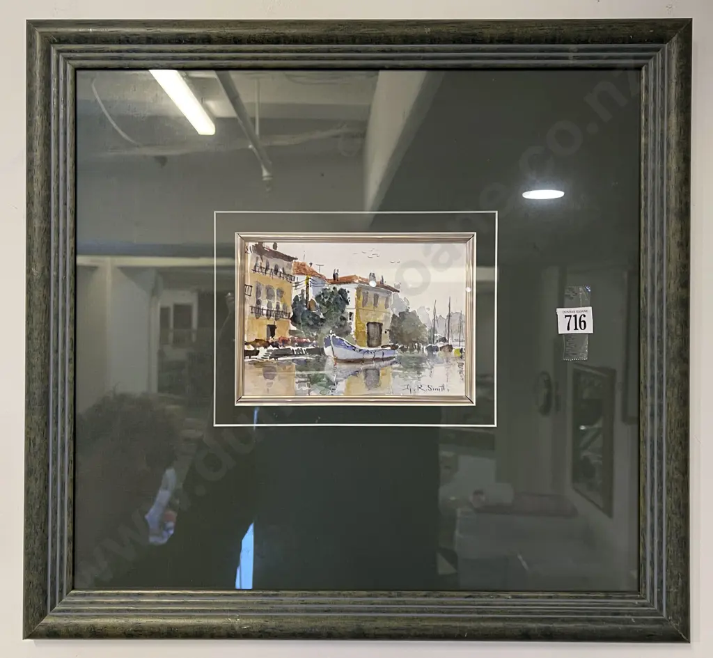 G R Smith - Agde Harbour France - Watercolour Image 1++