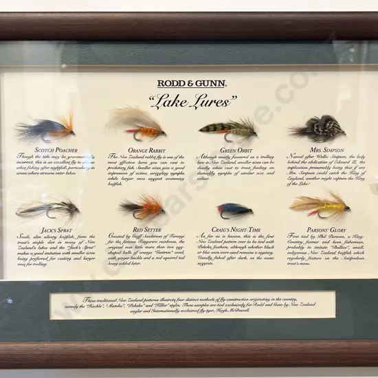 Rodd & Gunn Lake Lures Framed Display
