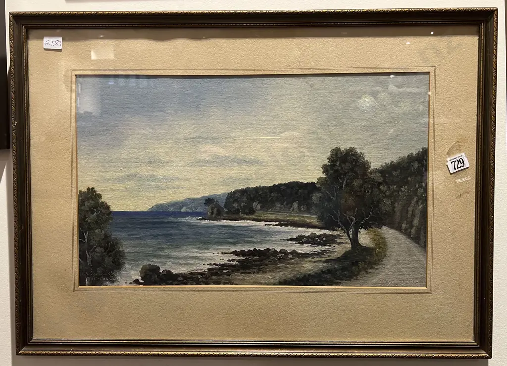 Mayclair Snr - Waiomio Point Thames Coast - Oil on Board Image 1++