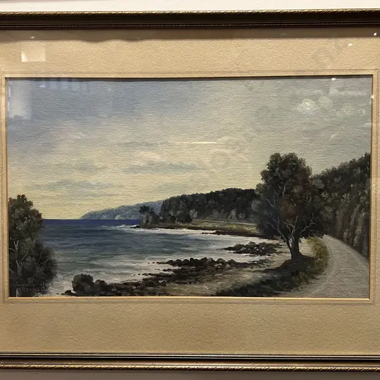 Mayclair Snr - Waiomio Point Thames Coast - Oil on Board