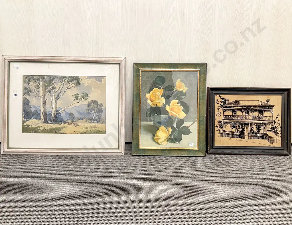Three Assorted Framed Prints Image 1++