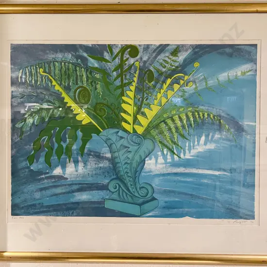 Rodney Fumpston - Fern Vase - Lithograph