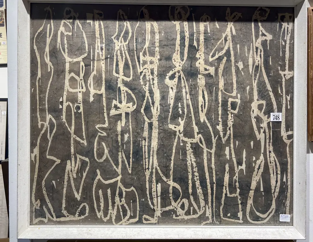 Unknown Artist - Abstract - Mixed Media on Paper Image 1++