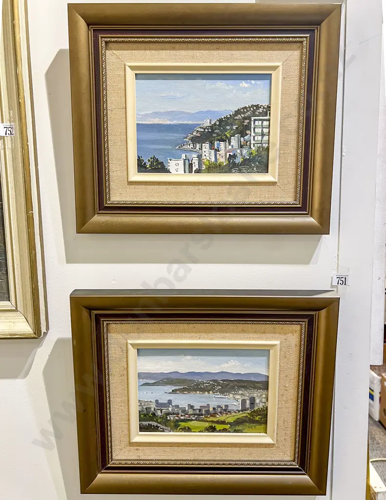 Two Scenic Wellington Oils by Ron Prestney Image 1++