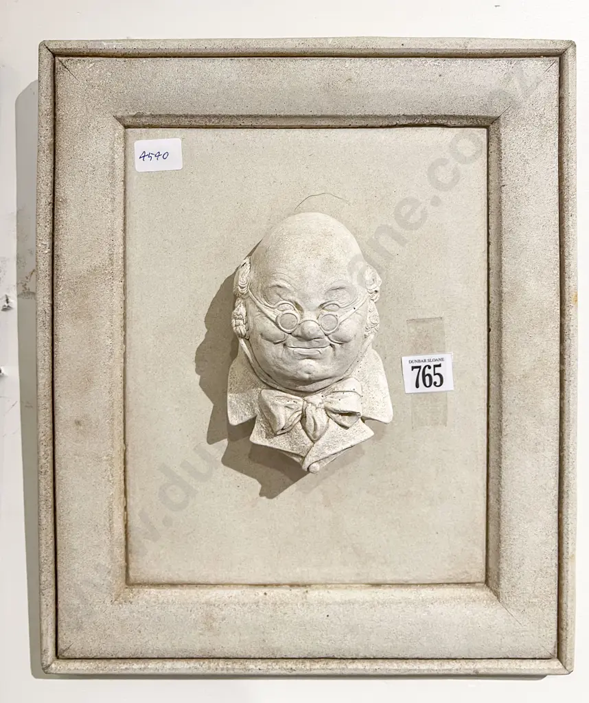 Cast Relief Plaque of Mr Pickwick Image 1++